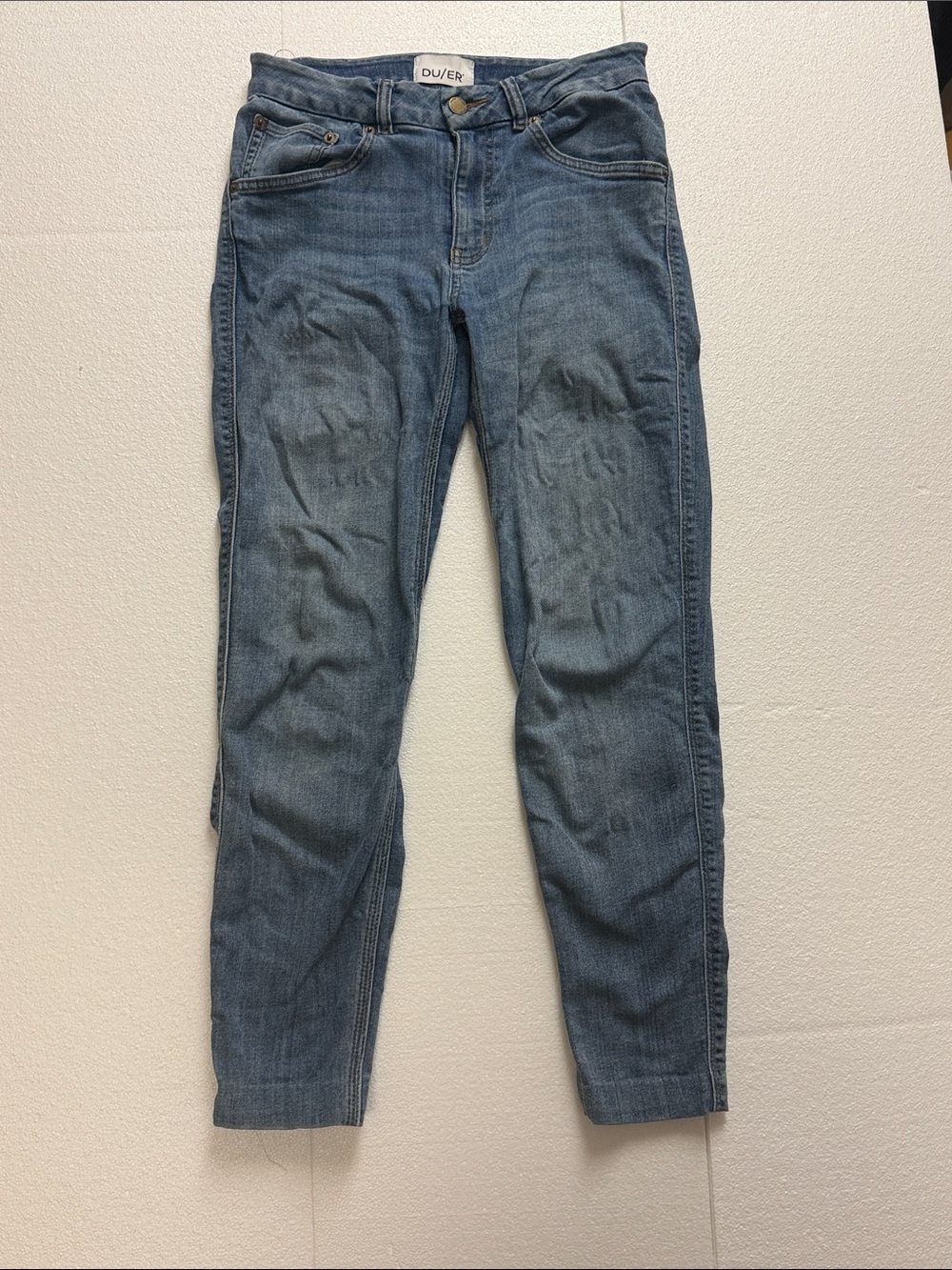 DU/ER Women's Skinny Jeans in Blue Wash
